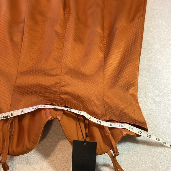 NBD Collins mini dress in Metallic Bronze - Picture 11 of 12